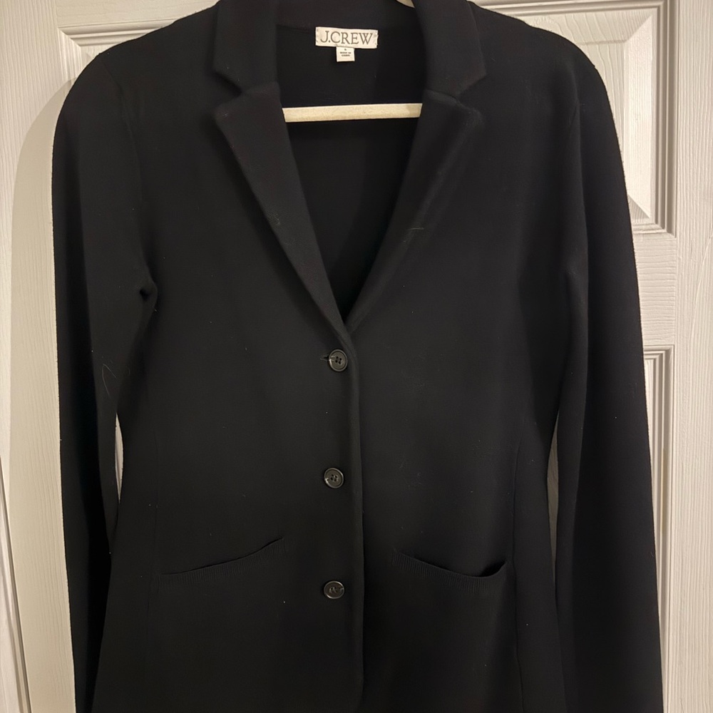 J. Crew Women's Black Sweater Blazer size Small